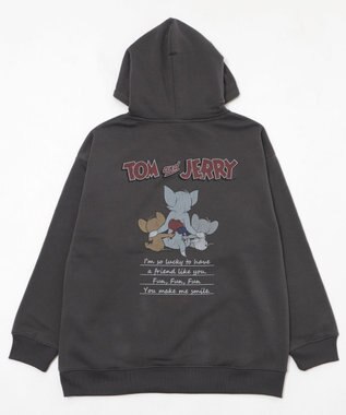 WEGO 【ユニセックス着用ITEM/25年秋冬新作】TOMandJERRYグラフィックプルオーバー スミクロ