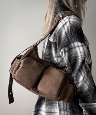 WEGO 2wayハトメショルダー ブラウン