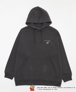 WEGO 【ユニセックス着用ITEM/25年秋冬新作】TOMandJERRYグラフィックプルオーバー スミクロ