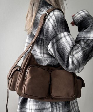 WEGO 2wayハトメショルダー ブラウン