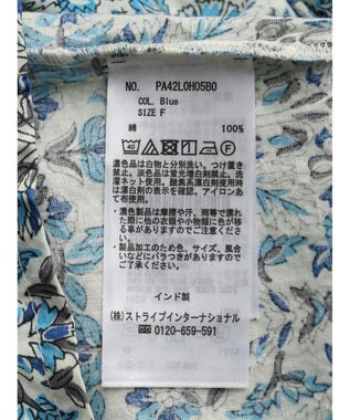 CRAFT STANDARD BOUTIQUE インド綿アラベスク柄ワンピース Blue