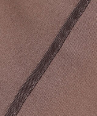 #Newans 【アイロンいらず】尖り襟ギャザースリーブブラウス ブラウン