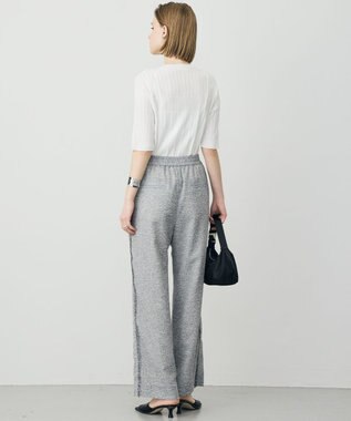 ICB L レースパターン ニット オフホワイト