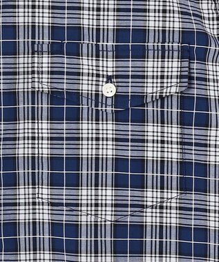 J.PRESS MEN ドビータータンマルチチェック シャツ /B.D ブルー系3