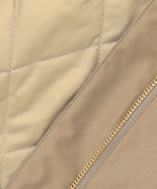 J.PRESS LADIES 【2way】スパンライクナイロンタッサー フーデッド コート キャメル系
