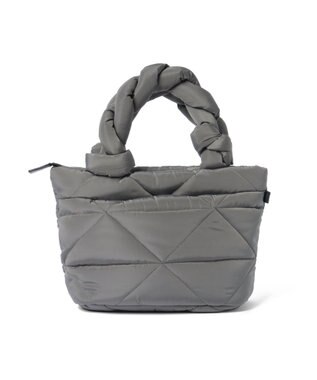 PELLE BORSA キルティング ミドルトートバッグ Puffy パフィ 5822 グレー