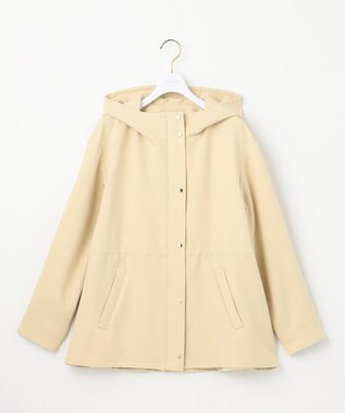 ANY SIS L 【撥水・UVカット・洗える】フーデットハーフ コート イエロー