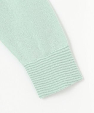 J.PRESS LADIES L 【洗える】Cotton Acetate ストライプ ニット プルオーバー ミント系