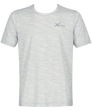 CW-X 【MEN】 CW-X トップス 【薄軽ランニングシャツ】 半袖 3分袖 Ｕネック 吸汗速乾性(本体) メンズ DLO155 /ワコール
