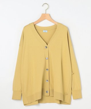 組曲 【加藤ローサさん着用 / 2WAY】スムースストレッチカシュクール カーディガン イエロー系