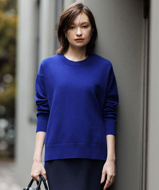 【新色追加・洗える】ソフトカシミヤミックス クルーネックニット