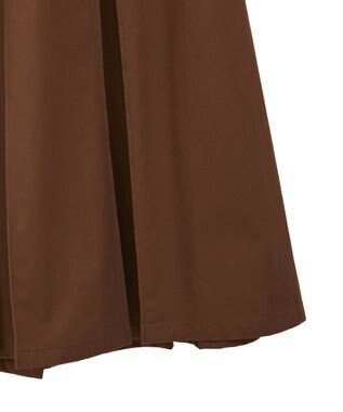 CRAFT STANDARD BOUTIQUE タックツイルプリーツスカート Brown