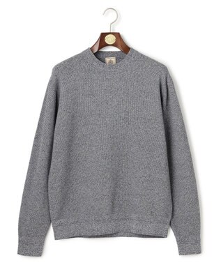 J.PRESS MEN ギマコットンカノコクルーネック ニット ネイビー系