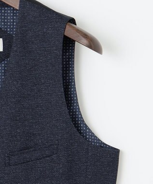 JOSEPH ABBOUD 【キングサイズ・ストレッチ】ツィーディージャージ　ベスト ネイビー系