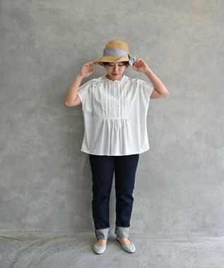 muuc 〈国産デニム〉〈S-XLサイズ展開〉〈ストレッチ素材〉〈ワンウォッシュで柔らかく軽い〉ストレートシルエットのジーンズパンツ ネイビー