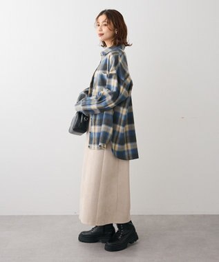 Green Parks ・ＥＬＥＮＣＡＲＥ　ＤＵＥ　２ｗａｙチェックビックシャツ Blue