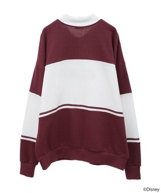 earth music&ecology Ｄｉｓｎｅｙ／レトロコミックハーフｚｉｐスウェット Red