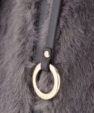 組曲 ファーバケット バッグ グレー系