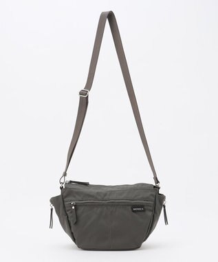 LA BAGAGERIE 【MONICA】サイドジップミニショルダーバッグ ダークグレー