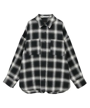 Green Parks ・ＥＬＥＮＣＡＲＥ　ＤＵＥ　２ｗａｙチェックビックシャツ Black