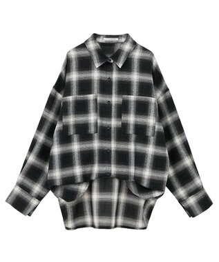 Green Parks ・ＥＬＥＮＣＡＲＥ　ＤＵＥ　２ｗａｙチェックビックシャツ Black