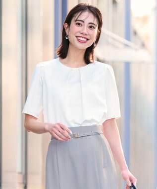 ANY SIS 【2WAY】サテン ブラウス