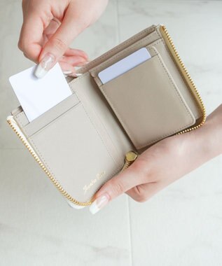 ACE BAGS & LUGGAGE 【新色登場】 Jewelna Rose ブリヨン 本革 二つ折り財布 15142 オフホワイト