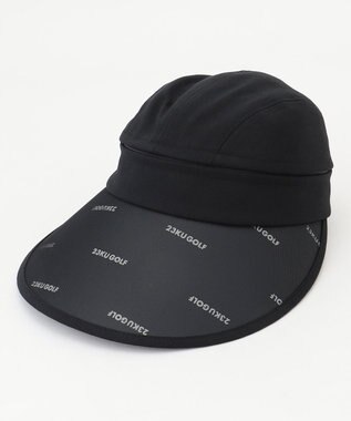 23区GOLF 【WOMEN】毎シーズン完売の人気アイテム【吸水速乾/UVケア】2WAY UVセルバイザー ブラック系