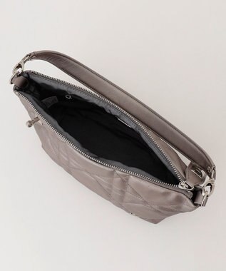 LA BAGAGERIE シープキルティング　2WAYショルダー ガンメタリック