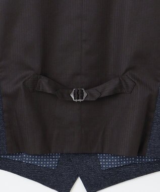 JOSEPH ABBOUD 【キングサイズ・ストレッチ】ツィーディージャージ　ベスト ネイビー系