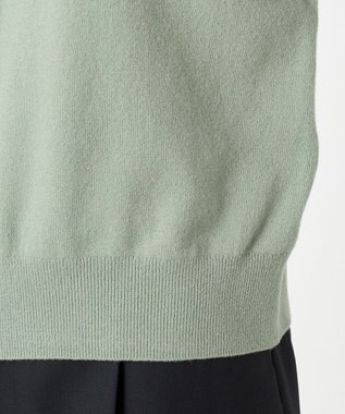 23区 L 【エステータ】クルーネック カーディガン セージグリーン系