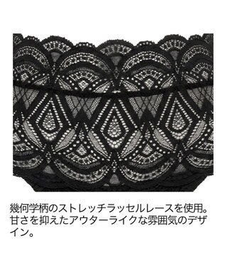 BRADELIS New York 【BRADELIS Me】Lovely Backstyle Panty26S1  総レースのハイウエストパンティ ショーツ ブラック