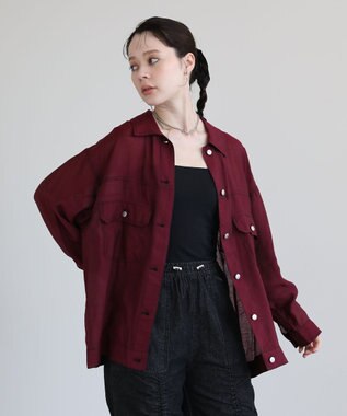 Green Parks ・ＥＬＥＮＣＡＲＥ　ＤＵＥ　カラーステッチシアーＧジャン Bordeaux