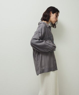 Green Parks ・ＥＬＥＮＣＡＲＥ　ＤＵＥ　カラーステッチシアーＧジャン Charcoal Gray