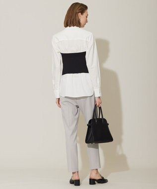 ICB L 【洗える】ハイゲージスムース ニットビスチェ ブラック系