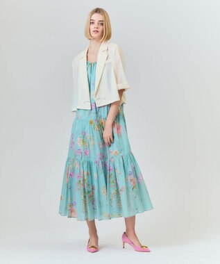 GRACE CONTINENTAL リネンライクシアージャケット キナリ