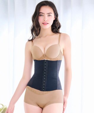 BRADELIS New York 【BRADELIS NewYork / ウエストシェイプ】コットン混ウエストニッパー ブラック