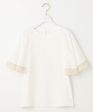 ANY SIS S 【洗える】フレアスリーブ ブラウス オフ