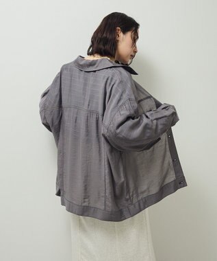Green Parks ・ＥＬＥＮＣＡＲＥ　ＤＵＥ　カラーステッチシアーＧジャン Charcoal Gray