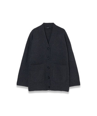 JOSEPH 【洗える】リュクスカシミヤカーディガン Dark smoke