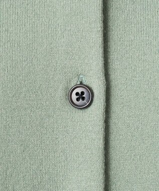 23区 L 【エステータ】クルーネック カーディガン セージグリーン系