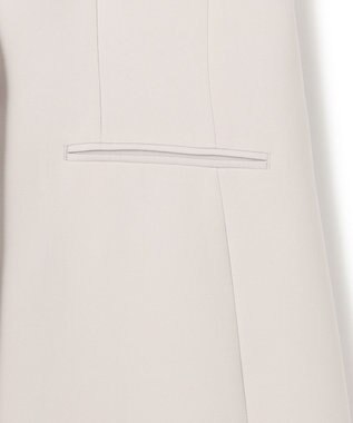 23区 【セットアップ対応/洗える】トリアセダブルジョーゼット ジレ ベージュ系