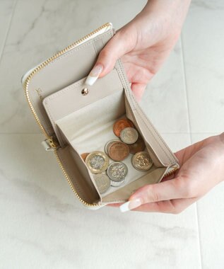 ACE BAGS & LUGGAGE 【新色登場】 Jewelna Rose ブリヨン 本革 二つ折り財布 15142 オフホワイト