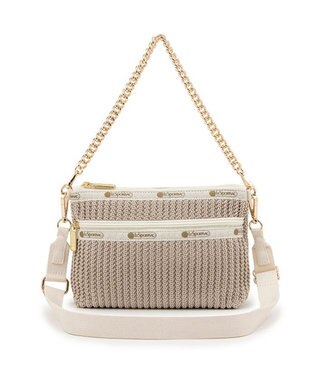 LeSportsac CHAIN CROCHET CLUTCH/ベージュクロシェ ベージュクロシェ