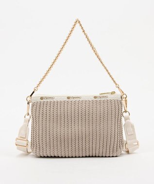 LeSportsac CHAIN CROCHET CLUTCH/ベージュクロシェ ベージュクロシェ