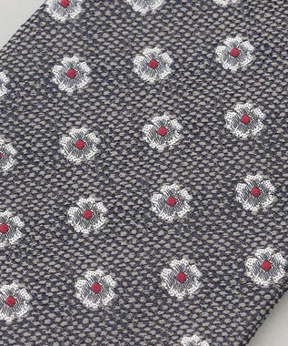 GOTAIRIKU 【Fermo Fossati】小紋 ネクタイ グレー系4