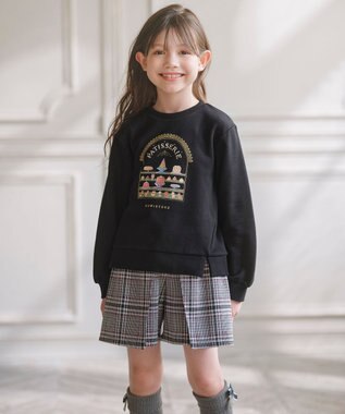 組曲 KIDS 【150-160㎝】パティスリー トレーナー ブラック