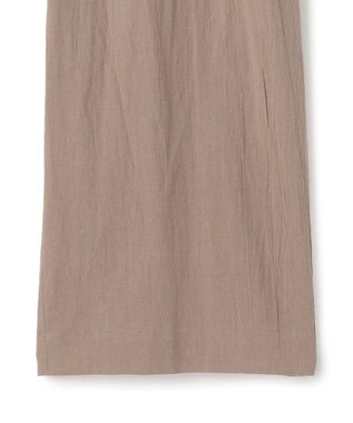 J.PRESS YORK STREET 【WOMEN】コットンワッシャータックワイド パンツ ブラウン系