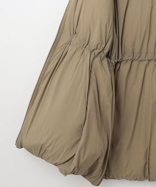 23区 【SLOW/一部店舗限定】ヴィンテージナイロン ダウンコート カーキ系