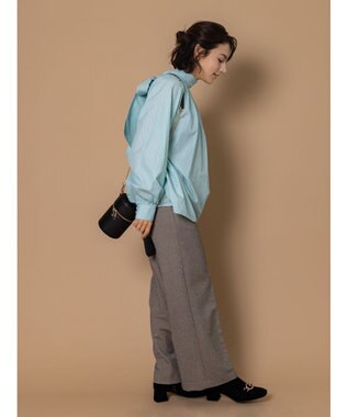 Te chichi ツイードワイドパンツ（セットアップ可） ベージュ